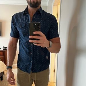 Old Navy blue button up.